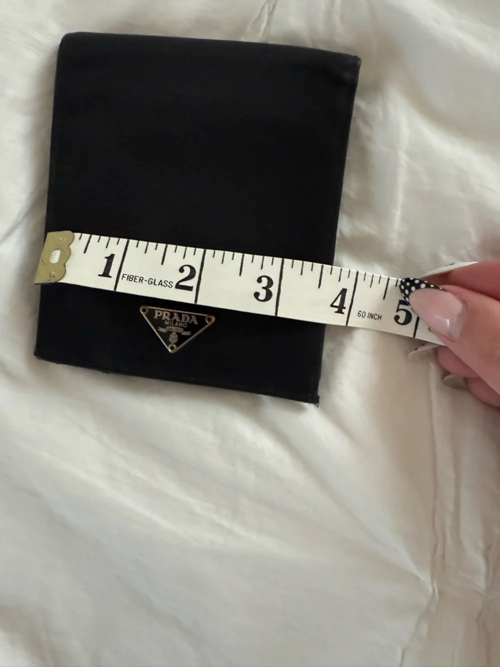 Prada triangle logo bifold wallet